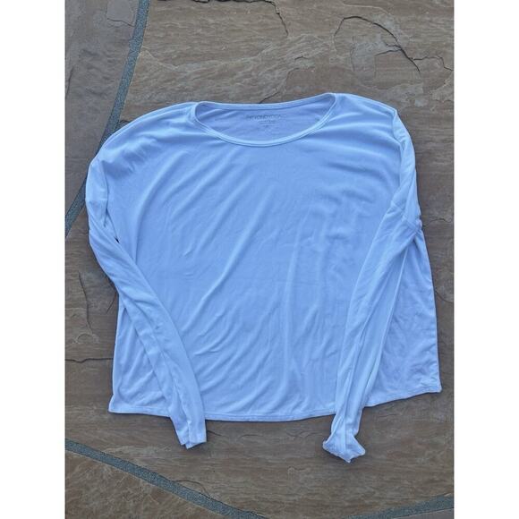 Beyond Yoga Powerbeyond Lite White Cropped Pullover Size Small Soft - Picture 1 of 3